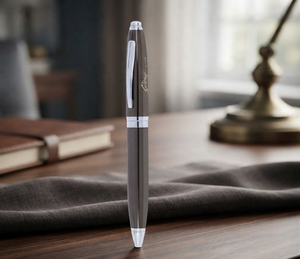 Tendance Uniflow rouleau stylo à bille mat noir corps bouton de presse 0.5mm largeur d'écriture métal école fournitures de bureau couleur bleue - Product Image 4