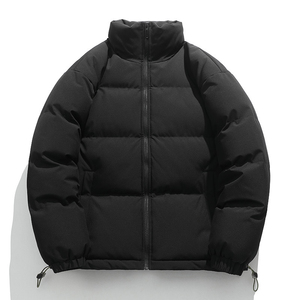Unisex <b>Hooded</b> Waterproof Eco-Friendly Puffer <b>Jacket</b> Windproof Casual Winter Coat Down Filling Zipper Front Regular Fit <b>Fur</b> Trim - Product Image 2