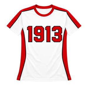 Maglietta Premium Bianca Delta Sigma Theta 1913 per Donne, Vestibilità Comoda, Alta Qualità, Abbigliamento Casual per Confraternite Greche - Product Image 4