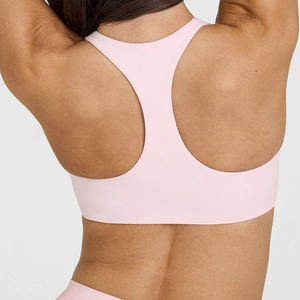 Conjunto Deportivo de 2 Piezas para Mujer, Talla Grande, Sujetador Deportivo y Pantalones Cortos de Compresión, Ropa Deportiva, Fitness, Yoga, Diseño Sólido sin Costuras - Product Image 3