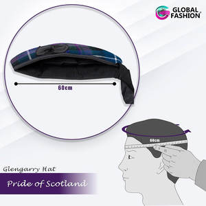 Gorro Escocés Tradicional Glengarry 100% Lana Pura, Orgullo de Escocia, con Cinta Negra - Product Image 5