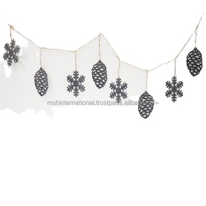 Guirlande arc de Noël Sublimation Double Face Métal Or et Argent Guirlande Ornement pour Noël - Product Image 3