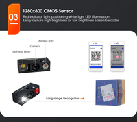 Módulo Escáner de Códigos de Barras 1D 2D LV2097T Pequeño y Resistente, Escáner de Bolsillo con TTL/USB KBW/USB COM