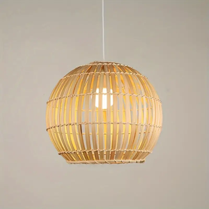 Handwoven Bamboo Pendant Light for Home <b>Decoration</b> Hotels Cafes and Hospitality Interior <b>Lighting</b> - Product Image 2