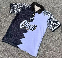 Polo à manches courtes pour homme, motif géométrique, design à carreaux, respirant, style streetwear, coupe classique, polyester tissé