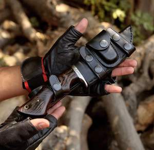 Couteau à lame pointue en acier Damas artisanal avec manche en bois pour la chasse, lame en acier Damas, couteaux affûtés. - Product Image 3