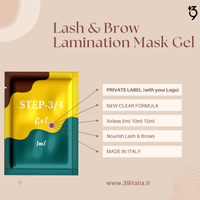 Gel instantané pour cils et sourcils OEM, marque privée, faible quantité sans rinçage, effet raffermissant, beauté, cosmétiques, forme caractéristique