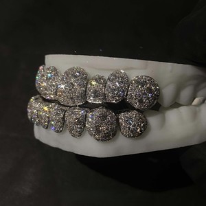 Anneau de nez unisexe en argent 925 style hip-hop, avec micro-incrustation de moissanite, style couronne, pour mariage ou usage quotidien - Product Image 2