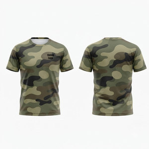 เสื้อยืดลายพรางลำลองสำหรับผู้ชาย แขนสั้น เนื้อผ้านุ่ม พิมพ์ลาย แห้งเร็ว ระบายอากาศได้ดี น้ำหนักเบา เหมาะสำหรับกิจกรรมกลางแจ้งและการเดินทาง - Product Image 1