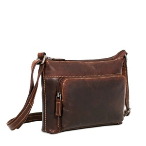 High Quality Full Grain Leather Crossbody Chest <b>Bag</b> Handmade Brown <b>Sling</b> <b>Bag</b> for Women with Classic Buckle Design - Product Image 2
