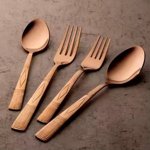 Designer Dining Accessories Metal Cutlery Set <b>Spoon</b> Fork Serving Combo Perfect for <b>Table</b> Styling - Product Image 6