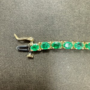 กำไลข้อมือเทนนิสทรงรีประดับพลอยแท้ชุบทอง 14K ดีไซน์อินฟินิตี้สวยงาม เหมาะสำหรับเป็นของขวัญในงานแต่งงานหรืองานเลี้ยง - Product Image 4