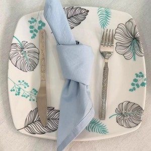 Serviettes en gaze de coton 100% naturel, douces, unies, réutilisables, lavables, fines, faites à la main, style bohème, roses, 16,5 pouces, pour la maison, la cuisine, les mariages - Product Image 4