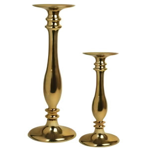 Candelabro Decorativo Clásico de Aluminio Fundido con Acabado Dorado Brillante para Decoración del Hogar, Hecho a Mano y Personalizado - Product Image 1