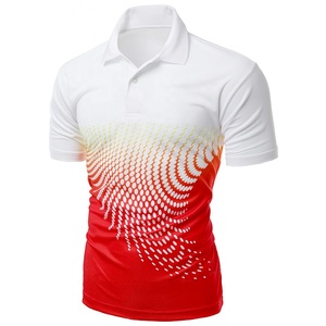 Polo de golf décontracté pour homme à séchage rapide 100% coton T-Shirt personnalisé à motif solide imprimé numériquement Vente en gros - Product Image 1