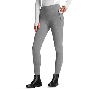 Custom Printed Full Seat Silicone Women Horse Riding Jodhpurs Wholesale Ladies Stretch Equestrian Breeches For Riding Wear - Product Image 1