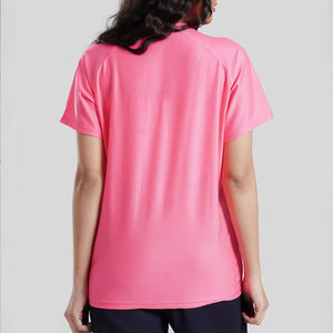 T-Shirt Athletic Running Gym Sportswear Plain Custom Logo Short Sleeve Neck Workout Sports <b>Top</b> 100% Polyester Slim Fit Flare - Product Image 5