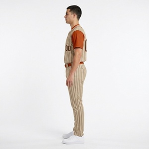 Custom Colors Plus Size Adults Summer Men's Baseball Uniform <b>Set</b> High Quality Moisture-Wicking Eco-Friendly Breathable Quick Dry - Product Image 6