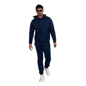 Manufacturer Custom Men Tracksuit Jogger Sweat Suit Blank Hoodie and <b>Sweatpants</b> <b>Set</b> - Product Image 3
