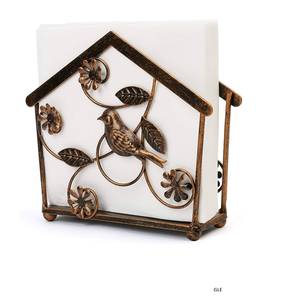 Low Price Wrought Iron <b>Paper</b> Towel Napkin Holder Fancy Design Napkin Holder Home and <b>Kitchen</b> Decorative Napkin Holder - Product Image 5