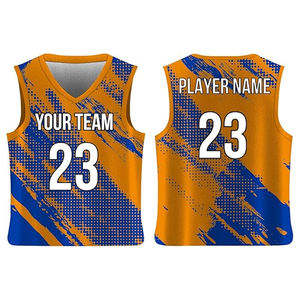 Maillot de basketball personnalisé par sublimation, faible MOQ, ensemble uniforme d'équipe grande taille, tenue de basketball imprimée abstraite, vêtements de sport de haute qualité - Product Image 6