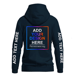 Sweat-shirt à capuche en coton imprimé intégral de qualité supérieure pour homme, avec cordon de serrage, style streetwear décontracté, vente en gros, logo personnalisé OEM - Product Image 2