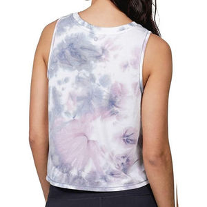 Top Corto Personalizado OEM con Estampado Tie Dye de Animales, Estilo Urbano para Mujer, Acanalado, Sexy, Sin Mangas, Impresión por Transferencia de Calor - Product Image 3
