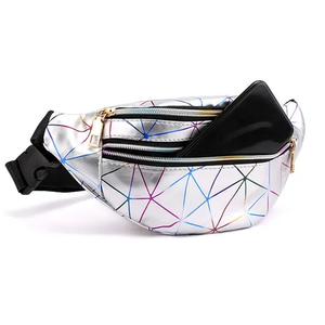 Sac banane en toile de coton personnalisé pour homme avec fermeture éclair, design pliable pour le voyage - Product Image 5