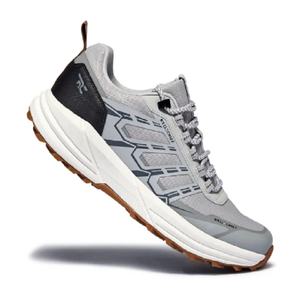 Travosole Grey White Trail Hikers pour hommes, baskets robustes pour la randonnée en plein air, chaussures de trekking offrant un bon maintien, chaussures à adhérence durable - Product Image 2