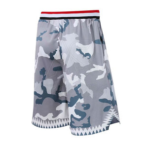 Shorts de basketball de haute qualité au design innovant, sublimation, écologiques, respirants, fermeture à cordon, couleurs personnalisées, logo - Product Image 3