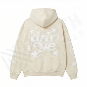 Sudaderas con Capucha para Hombre, Personalizadas, 100% Algodón French Terry, Impresión Serigrafiada, Lavado Desgastado, Costuras Expuestas, Nueva Moda Urbana, Color Personalizado - Product Image 2