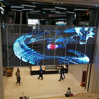 P20 Écran d'affichage de film transparent flexible et collant personnalisé ultra-mince pour mur vidéo Affichage de film mince à LED