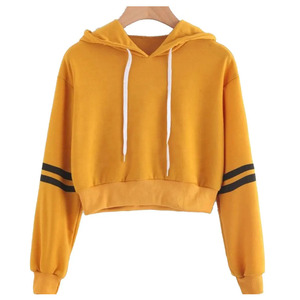 Hoodies décontractés pour femmes, coupe courte, hiver automne, respirants, écologiques, logo personnalisé positionné à l'avant, légers - Product Image 1