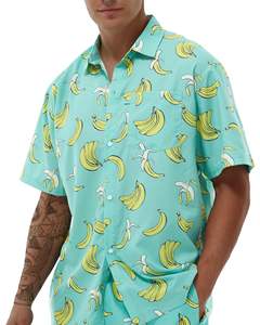 เสื้อฮาวายชาย แขนสั้น พิมพ์ลาย ติดกระดุม ใส่สบายๆ สำหรับฤดูร้อน ชายหาด แฟชั่นทันสมัย ใส่ได้ทุกฤดู เหมาะกับการเล่นกีฬา - Product Image 3