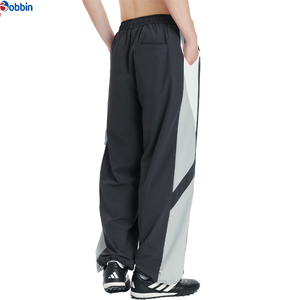 Pantalones de Hombre Transpirables con Cordón Ajustable, Pantalones Anchos de Alta Calidad para Hombre, Cintura Elástica, Bloques de Color, Franja Lateral, Pantalones Casuales de Verano - Product Image 3