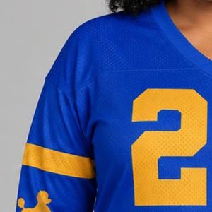 Premium Blue Sigma Gamma Rho Jersey T <b>shirt</b> SGRho Pretty Poodle <b>Shirt</b> Royal Blue <b>Gold</b> Long Sleeve Sorority - Product Image 5