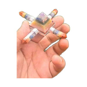 Vente chaude Style classique sept Chakra générateur d'énergie cristal naturel poli Figurine Reiki inde Feng Shui gravure - Product Image 5
