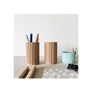 Support à stylos en bois fait main, organisateur en bois naturel pour stylos, crayons, marqueurs, bureau, table d'étude et décoration intérieure - Product Image 1