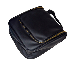 Neceser de Viaje de Cuero de Lujo, Ecológico, Reutilizable, de Gran Capacidad, con Cierres Dorados para Hombre - Product Image 1