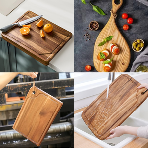 Thick Wooden Butcher Board Premium Kitchen Cutting Board for Meat Vegetables Fruit Preparation - Product Image 4