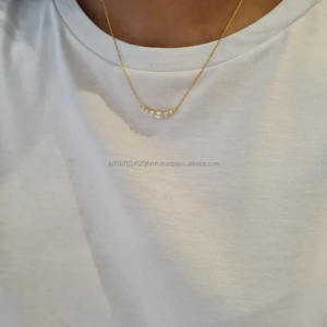 Colgante de diamante redondo cultivado en laboratorio IGI/GIA, oro de 14K para compromiso o boda de mujer, joyería creada en laboratorio a la moda - Product Image 2