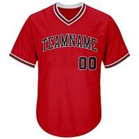 Equipo de uniforme de Jersey de béisbol y softbol cosido con impresión digital sublimación de diseño propio barato hecho a medida