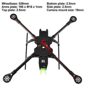 Caliente 13 pulgadas/15 pulgadas Racing Drones Frame Carbon Fiber Crossing Machine con FPV para entusiastas propietarios de drones - Product Image 5