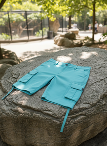 กางเกงขาสั้นคาร์โก้ผู้ชายสำหรับฤดูร้อน กางเกงขาสั้นคาร์โก้ลำลองสไตล์ไฮสตรีทเหนือเข่า ผ้าฝ้าย กางเกงขาสั้นซาฟารีสำหรับผู้ชาย - Product Image 6