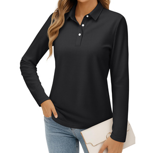 Polo pour femme à porter tous les jours, de haute qualité, design personnalisé, confortable, élégant, décontracté, avec logo personnalisé. - Product Image 5