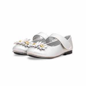 Zapatos planos formales de plata para niñas KD2349 - Product Image 3