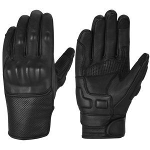 Guantes de carreras de cuero para dedos completos, transpirables, unisex, para exteriores, de verano, para motocicleta. - Product Image 2