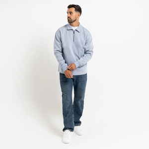 Sweat à capuche d'hiver personnalisé de haute qualité pour hommes, en polaire unie, coupe-vent et respirant, vente en gros - Product Image 3