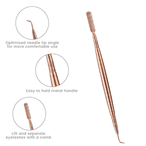 Outils de séparation des cils pour lifting des cils avec peigne en acier inoxydable, utilisés pour l'extension des sourcils et le lifting des cils, logo et couleur personnalisés - Product Image 3