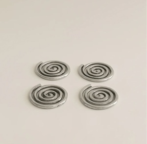 square metal coaster drink coaster <b>table</b> <b>protector</b> decorative coaster beverage holder modern home decor dining <b>table</b> accessory - Product Image 3